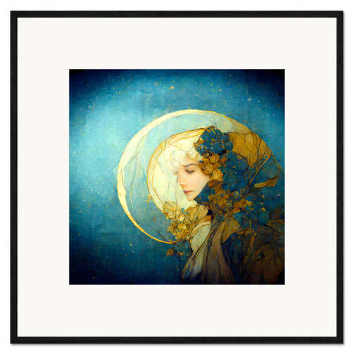 Framed art print Reverie in the moonlight