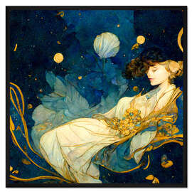 Gerahmter Kunstdruck Azurblaue Träume