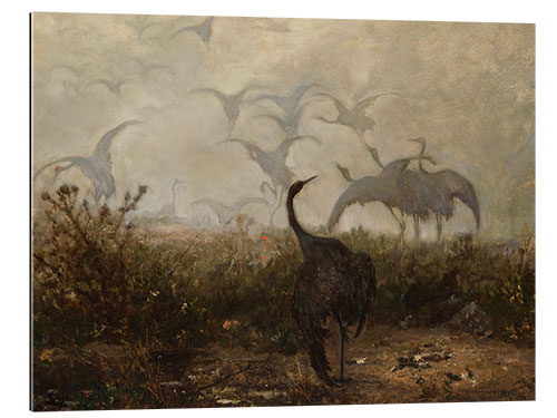 Cuadro de plexi-alu Cranes, 1870