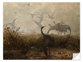 Wall sticker Cranes, 1870