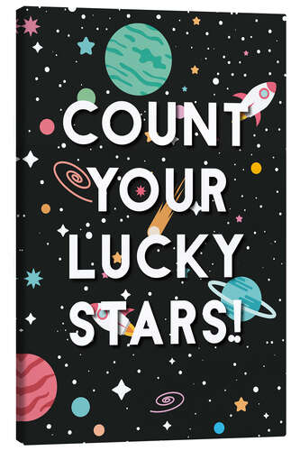 Canvas print Count your lucky stars!