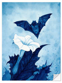 Selvklebende plakat Sacred Thorn Apple and Bat