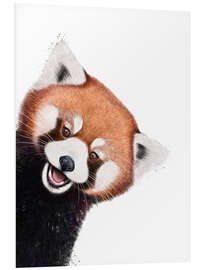 Quadro em PVC Little red panda