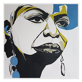 Wall print  Nina Simone - Paul Lovering