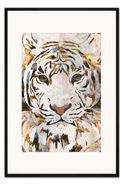 Gerahmter Kunstdruck Goldener Tiger