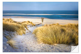 Selvklæbende plakat Dune path on Sylt