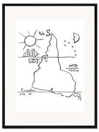 Gerahmter Kunstdruck Umgekehrtes Amerika, 1943