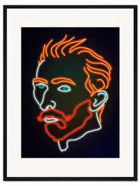 Gerahmter Kunstdruck Neon Vincent van Gogh