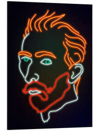 Magnettafel Neon Vincent van Gogh