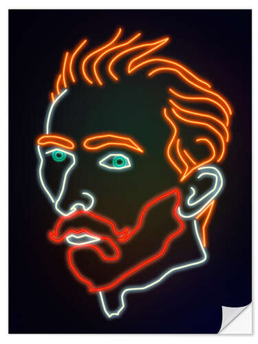 Wall sticker Neon Vincent van Gogh