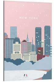 Magnettafel New York im Winter