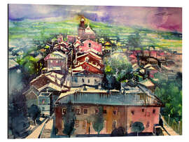 Magnettafel Umbrien Altstadt von Castiglione