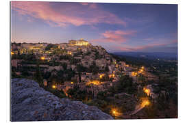 Gallery print Gordes in the evening