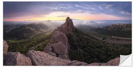 Selvklebende plakat Magic above the clouds