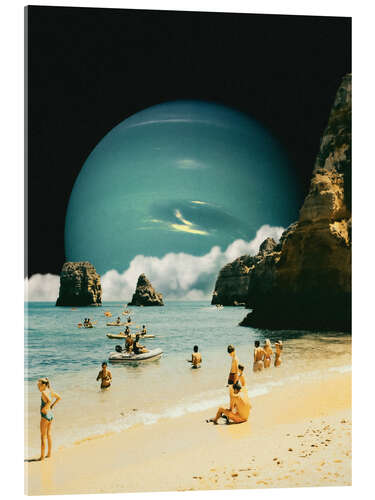 Acrylic print Space Beach