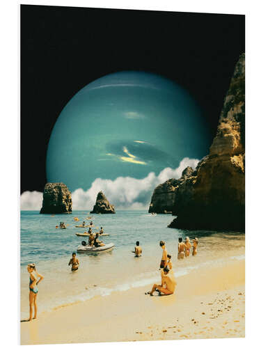 PVC print Space Beach