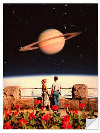 Sticker mural Space Love - Taudalpoi