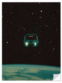 Selvklebende plakat Space Express