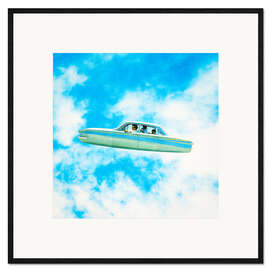 Ingelijste kunstdruk Cloud Drive