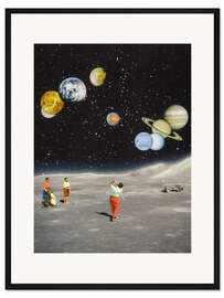 Gerahmter Kunstdruck Das größte Golfspiel