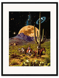Impresión de arte enmarcada Space Cowboys