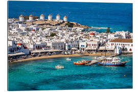 Galleriataulu Blue bay on Mykonos, Greece