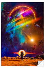 Wall sticker Astronaut on his Mission to Mars