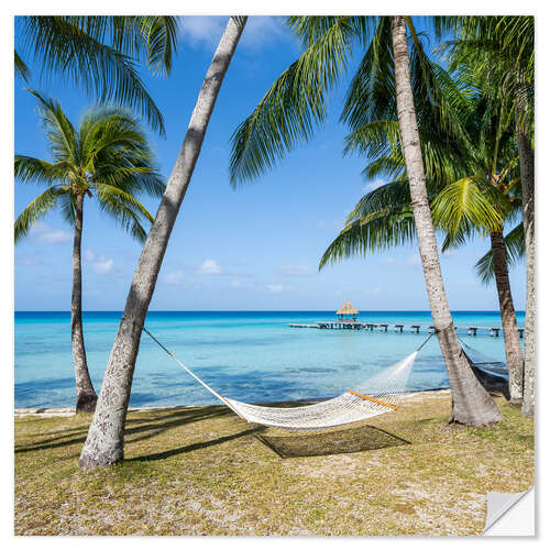 Sisustustarra Hammock on the beach