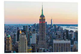 PVC print Empire State Building Colors in New York