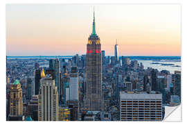 Selvklebende plakat Empire State Building Colors in New York