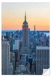 Selvklæbende plakat Empire State Building New York