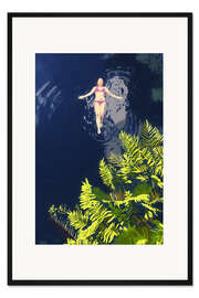 Gerahmter Kunstdruck Tropisches Schwimmen