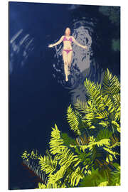 Magnettafel Tropisches Schwimmen