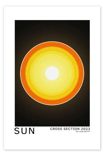 Poster Sun - Cross Section