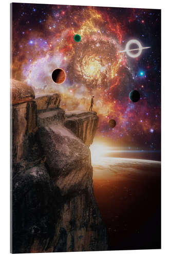 Acrylglasbild Das Spektakel der Planeten bewundern