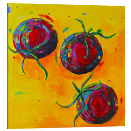 Tableau en plexi-alu Tomatoes on Yellow