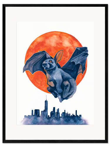 Framed art print Blood Moon Rabbit