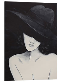 Gallery Print Porträt einer Dame mit Hut