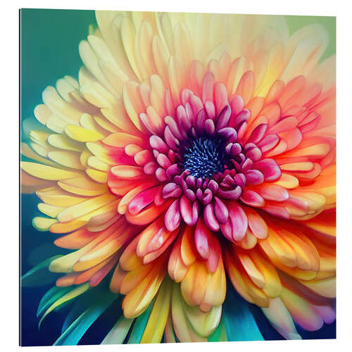 Tableau en plexi-alu Chrysanthemum Magic II