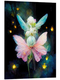 Aluminium print Magic butterfly flower