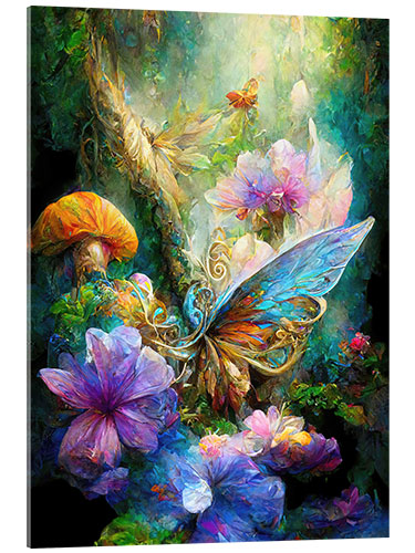 Acrylic print In the fairy garden