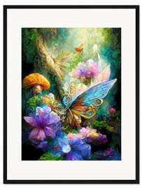 Gerahmter Kunstdruck Im Feengarten