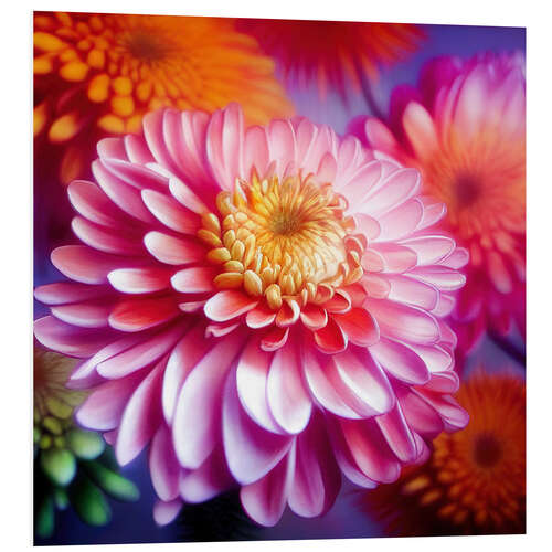 Foam board print Chrysanthemum Magic I