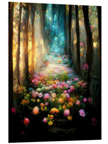 PVC print Flower path into the light II