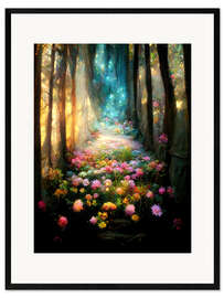 Framed art print Flower path into the light II