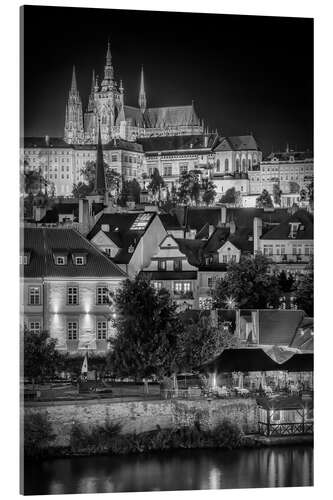 Obraz na szkle akrylowym Prague Castle and St. Vitus Cathedral at Night