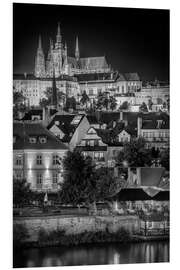 PVC-taulu Prague Castle and St. Vitus Cathedral at Night