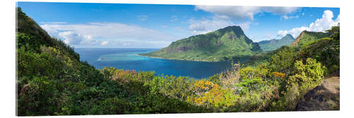 Acrylic print Opunohu Bay on Moorea, French Polynesia