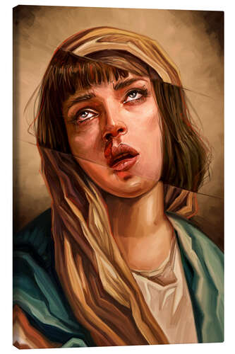 Canvas print Pulp Fiction - Mia Wallace