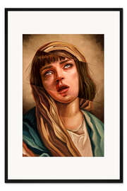 Gerahmter Kunstdruck Pulp Fiction - Mia Wallace